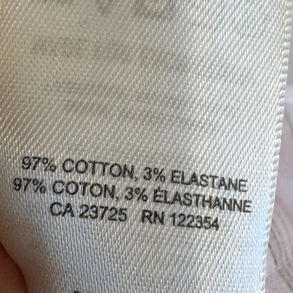 Aritzia Wilfred High Waisted Vera Twill Pant in Pink Soft Swirls. Size 6 - Picture 7 of 7